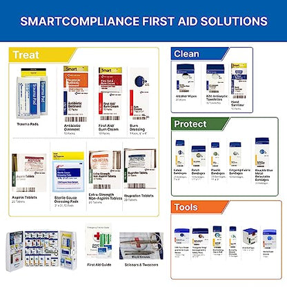 First Aid Only 1000-FAE-0103 50-Person SmartCompliance OSHA First Aid Kit