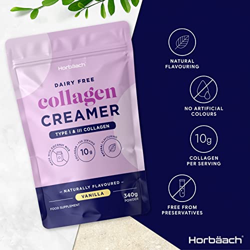 Collagen Creamer for Coffee | Vanilla Flavour | Type 1 & 3 Collagen Peptides Horbäach