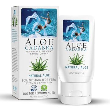 Aloe Cadabra Natural Water Based Personal Lube, Organic Lubricant for Her, Him & Couples, Unscented