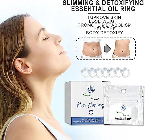 14Pcs Superslim S_limming & Detoxifying Essential Oil Ring, Firming Essential Oil Ring