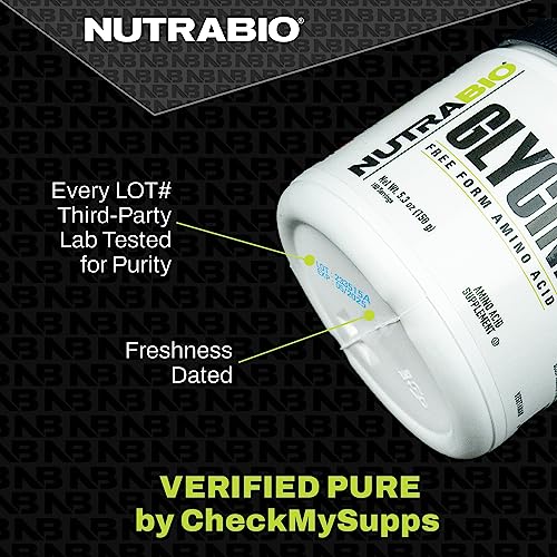 NutraBio 100% Pure L-Leucine - Muscle Recovery and Support - Naturally Fermented Free NutraBio
