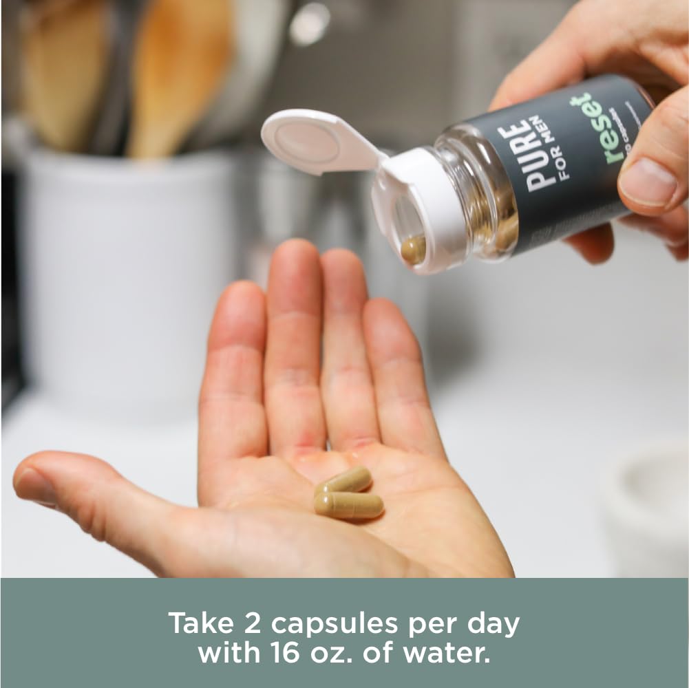 Pure for Men Detox Supplement, Reset | Promotes Digestive & Gut Health Pure for Men