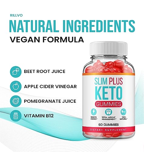 (5 Pack) Slim Plus Keto ACV Gummies - Official - Keto Slim Plus ACV Advanced Weight Loss
