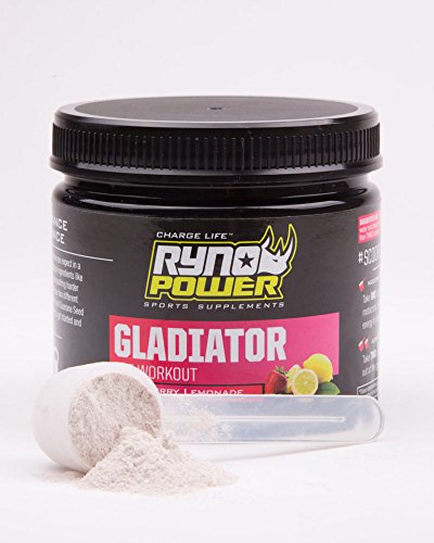 Gladiator Pre Workout - Non GMO / Gluten Free / Natural Flavor - Dual Stage Energy Booster (30 Servings)