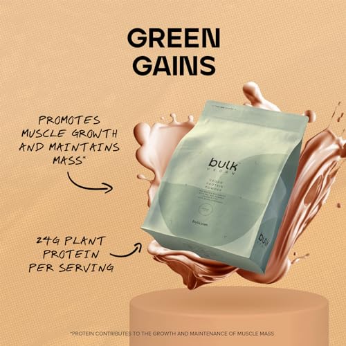 Bulk Vegan Protein Powder, Caramel Latte Flavour, 500 g, New & Improved Formula, 14 Servings Bulk