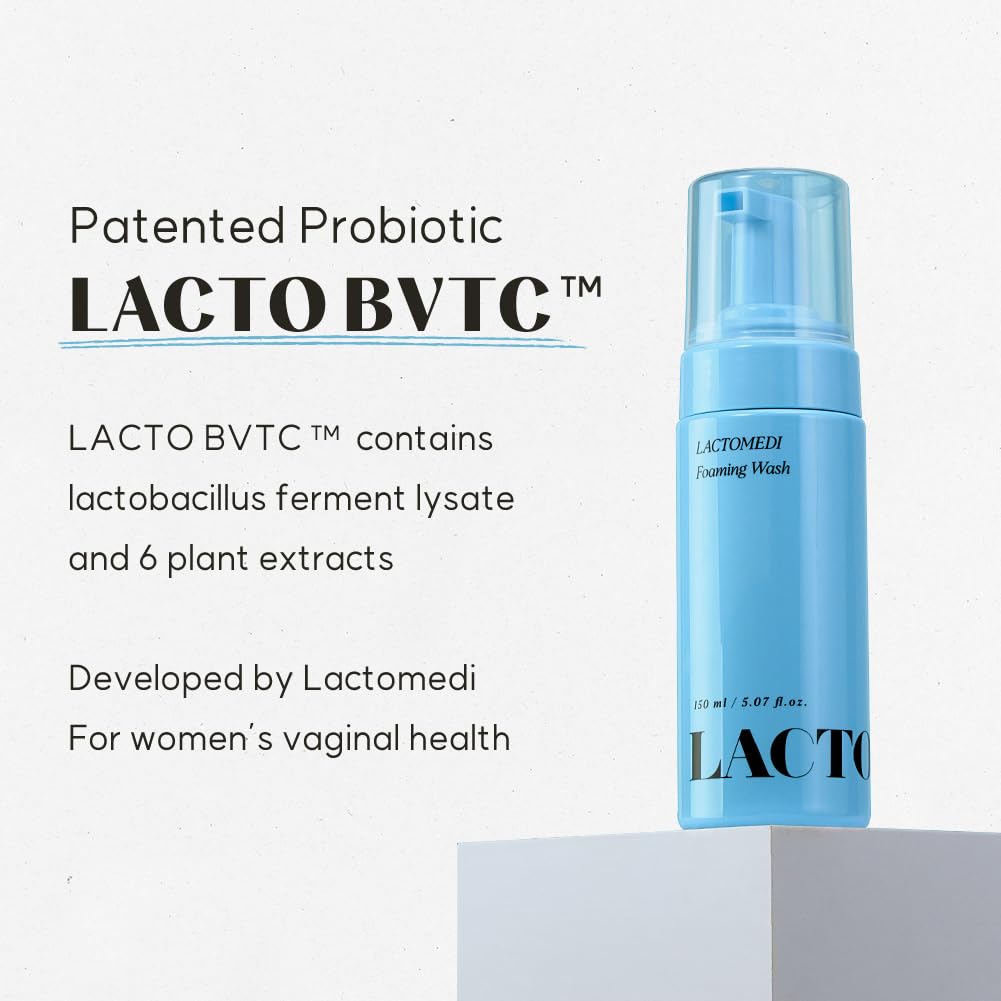 LACTOMEDI Feminine Foaming Wash | Gentle Foam Cleanser for Intimate Hygiene | pH-Balanced Formula