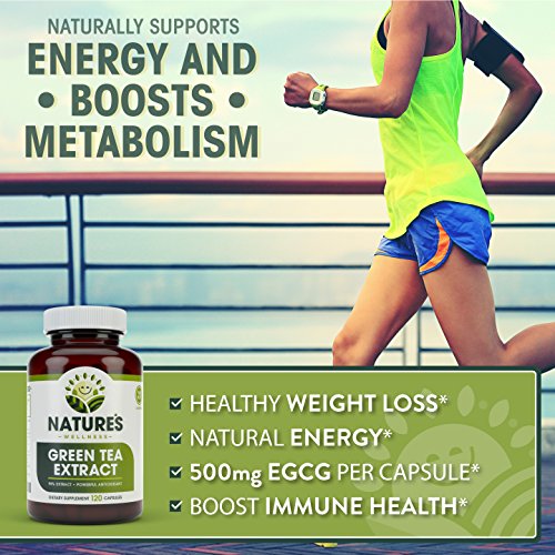 Green Tea Extract 98% Standardized with EGCG | Healthy Weight Support, Metabolism Natures Wellness