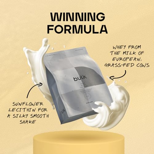 Bulk Pure Whey Protein Powder Shake, Vanilla, 500 g, Packaging May Vary Bulk