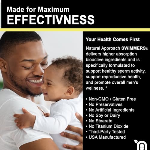 Swimmers | Fertility Support for Men | Optimal Sperm Count & Motility | Male Fertility Blend & Prenatal