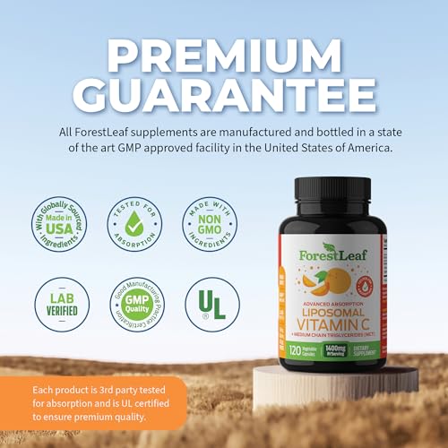 ForestLeaf Liposomal Vitamin C - Liposomal VIT C - 1000mg Capsules