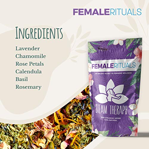 FEMALE RITUALS Yoni Herbs for Steaming (2oz) - Natural Vaginal Steamer to Detox & Cleanse FEMALE RITUALS