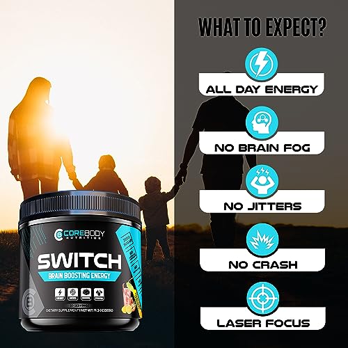 Switch, Brain Boosting Nootropic Energy Supplement, Increase Mental Focus & Cognitive CoreBody Nutrition