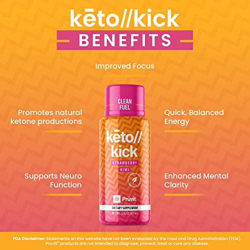 Pruvit Keto Kick Strawberry Kiwi Exogenous Ketones Exalt The Benefits of Natural Slim PRÜVIT