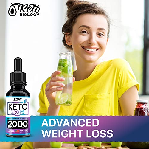 Keto Diet Drops with BHB Exogenous Ketones - Made in USA - Fat Burner & Appetite Suppressant
