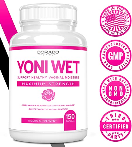 Vaginal Moisturizer & Vaginal Dryness Supplement (150 Capsules) Support Vaginal Wetness & Health