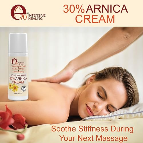 e70 Arnica Roll-On for Visible Bruise Relief, soothes Stiffness, Calms Swelling Advanced Formula e70