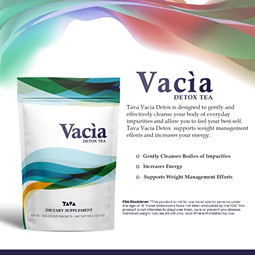 Tava Vacia Detox Tea Supplement, Boosts Energy, Supports Joint Mobility and Immune System TAVA