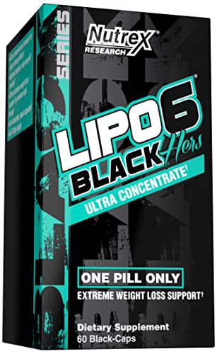 Nutrex Research Lipo-6 Black Hers Ultra Concentrate | Weight Loss Pills for Women | Fat Burner