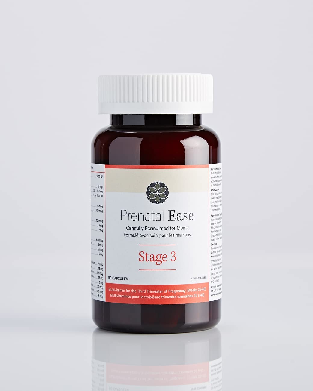 Prenatal Ease Stage 3, Third Trimester Multivitamin, Contains Methylfolate and Chromium, 45-Day Supply Prenatal Ease