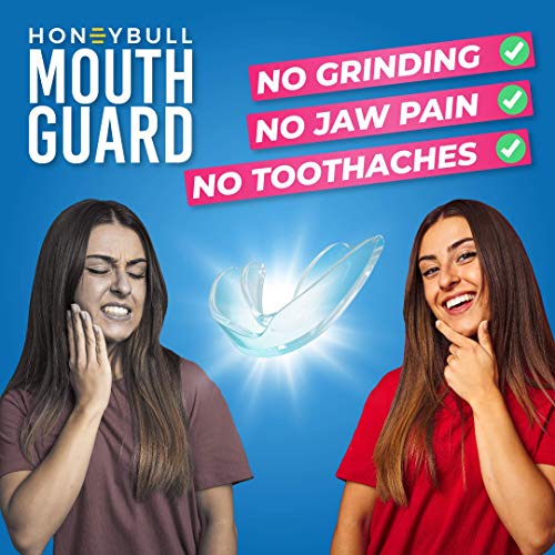 HONEYBULL Mouth Guard for Grinding Teeth [6 Pack] 1 Size for Heavy Grinding | Comfortable HoneyBull