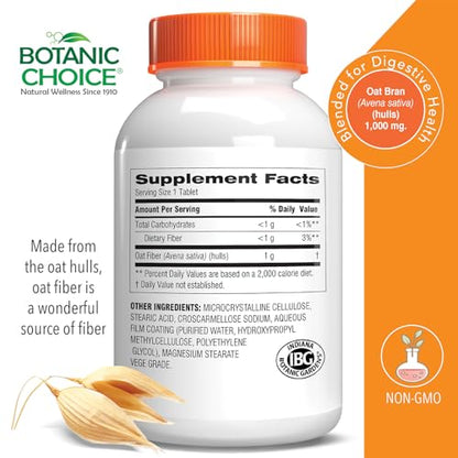 Botanic Choice Oat Fiber -Natural Oat Fiber Dietary Supplement to Support Digestive Health