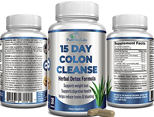 YUMMYVITE 15 Day Colon Cleanse and Detox, Herbal Detox Formula, Supports Weight