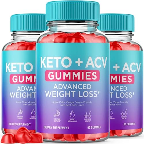 Keto Blast Gummies, Maximum Strength, Advanced Formula, 60 Capsules (3 Bottles)
