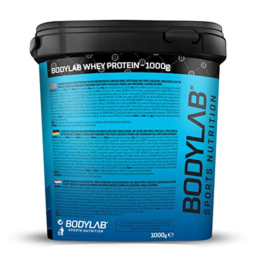 Bodylab24 Whey Protein Powder Milk Chocolate 1kg, Protein-Shake for Your Workout Bodylab24