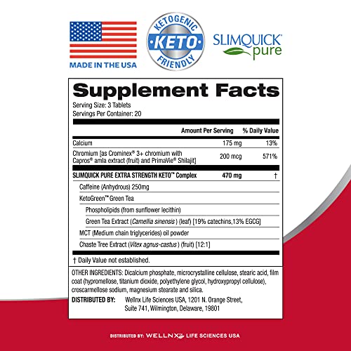 Slimquick Pure 3x Extra Strength Pill for Women, Helps Achieve Weight