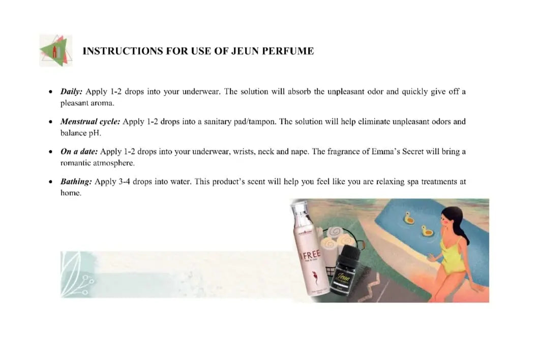 MATXI S.G Combo IFree -Daily Intimate Wash- Feminine Care Wash 120ml & Inner Perfume Jeun 5ml MATXI S.G