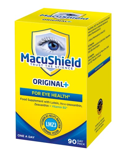 MacuShield Original Plus Capsules - 90 Day Pack, Eye Health Food Supplement containing