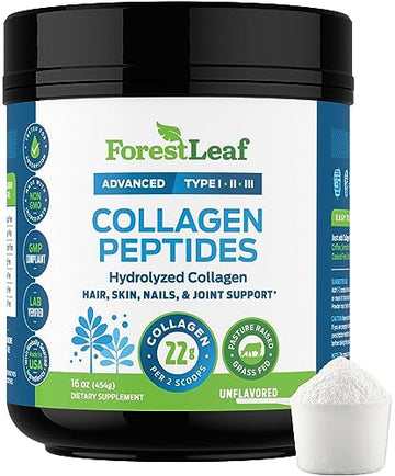 Collagen Peptides Powder Unflavored - Hydrolyzed Collagen Protein Powder