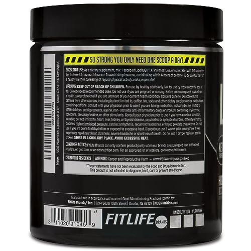 LIPORUSH NDS Nutrition XTP Thermogenic Fat Burner with L-Carnitine - Energy, Focus