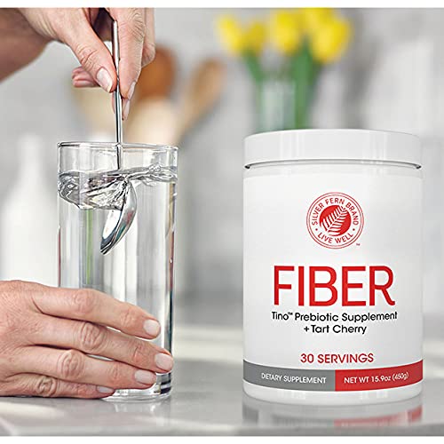 Tino Natural Gluten Free Prebiotic Fiber Supplement - with Tart Cherry Extract & Polycan Silver Fern