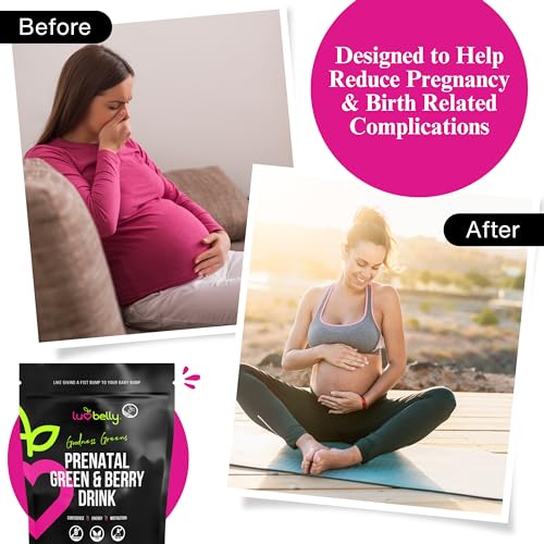 Prenatal Superfood Green Drink I Dietician Created for Pregnant Women I Organic Veggies & Fruit - Folate LuvBelly