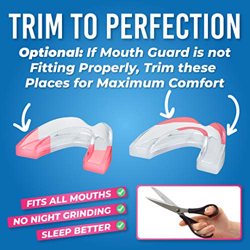 HONEYBULL Mouth Guard for Grinding Teeth [6 Pack] 1 Size for Heavy Grinding | Comfortable