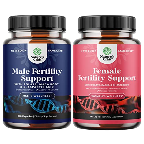 Fertility Supplements for Men and Women Bundle - Premium Fertility Support Multivitamin