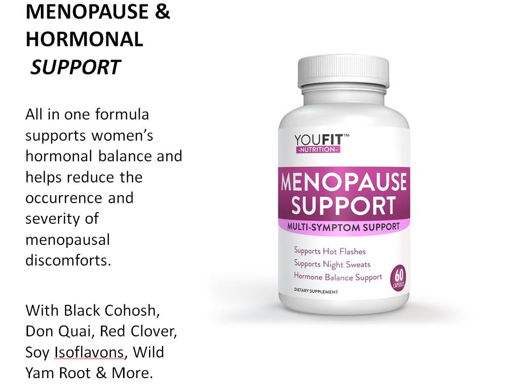YouFit Nutrition Menopause Relief Capsules for Women - Natural Menopause Supplements