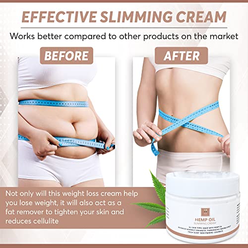 Full Body Hemp oil Slimming Hot Cream - Weight Loss Fat Burning Inch Reducing