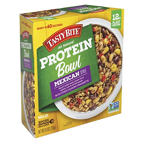TASTY BITE Mexican Protein Bowl, 8.8 Ounce, Pack of 6, Ready to Eat, Microwaveable TASTY BITE