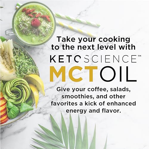 Keto Science Ketogenic MCT Oil Dietary Supplement, Made from 100% Coconuts, Sustained Keto Science