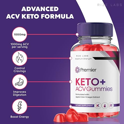 rize labs (3 Pack) Premier Keto ACV Gummies, Premier Keto Gummies for Advanced Weight rize labs
