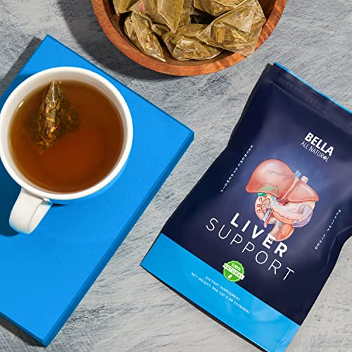 Bella All Natural Liver Detox Drink - Liver Cleanse Detox & Repair Tea with Blessed Thistle Bella All Natural