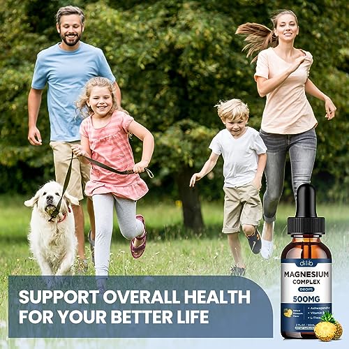 Triple Magnesium Complex Supplement-Magnesium Glycinate, Citrate, Malate Liquid Drops