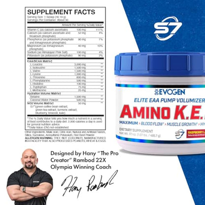 Evogen AminoKEM Sour Candy, Essential Amino Acid, BCAA, Nitric Oxide, Betaine, S7