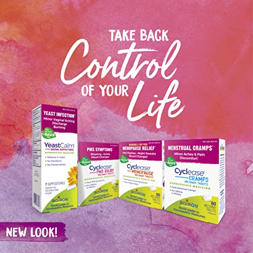 Boiron YeastCalm Homeopathic Suppositories for Yeast Infections, Burning, Discharge Boiron