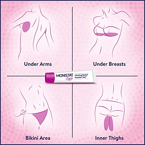 Monistat Chafing Relief Powder Gel, Anti-Chafe Protection, Fragrance Free Chafing Gel, 1.5 Oz, 1 Pack Monistat