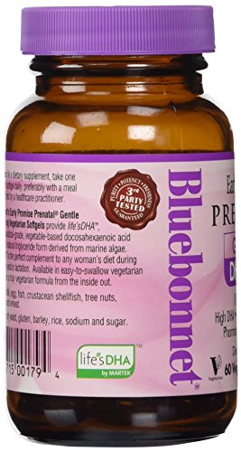 BlueBonnet Early Promise Prenatal Gentle DHA 200 mg Vegetable Capsules, 60 Count 