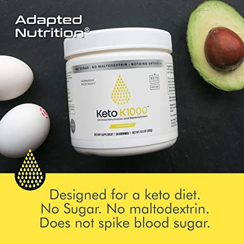 Hi-Lyte Keto K1000 Electrolyte Powder | Lemonade | Hydration Supplement Drink Mix Hi-Lyte