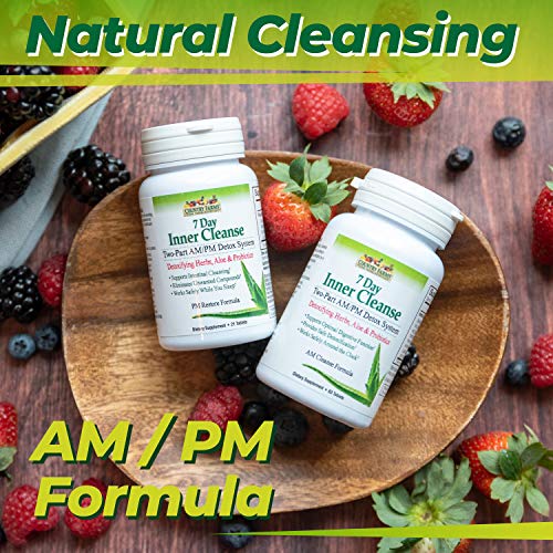 COUNTRY FARMS 7 Day Inner Cleanse, AM/PM Detox System, Detoxifying Herbs